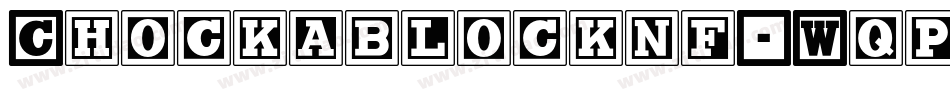 Chockablocknf-WqpG字体转换