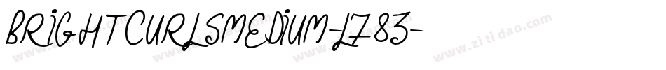 BrightCurlsMedium-L783字体转换