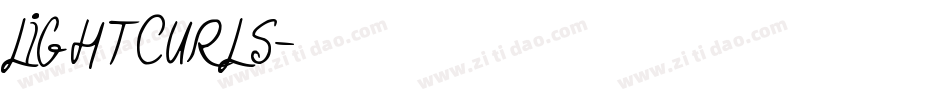 LightCurls字体转换