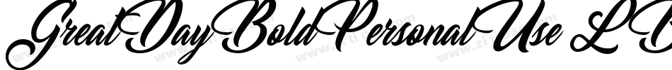 GreatDayBoldPersonalUse-LBB3字体转换