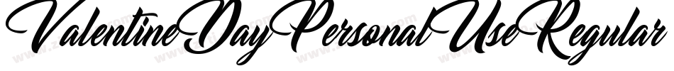 ValentineDayPersonalUseRegular-Pjyr字体转换