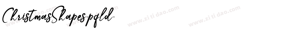 ChristmasShapes-pqld字体转换