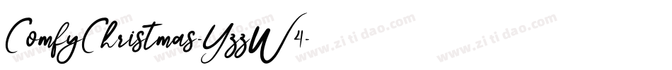 ComfyChristmas-YzzW4字体转换