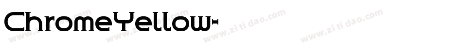 ChromeYellow字体转换