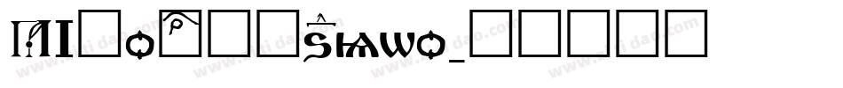 AIMoreHedsTwo字体转换