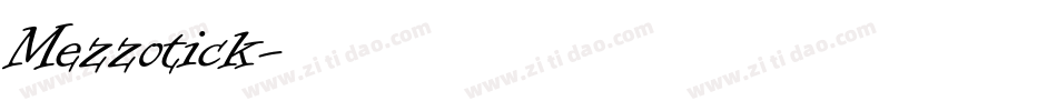 Mezzotick字体转换