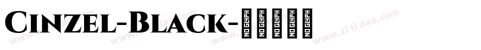 Cinzel-Black字体转换