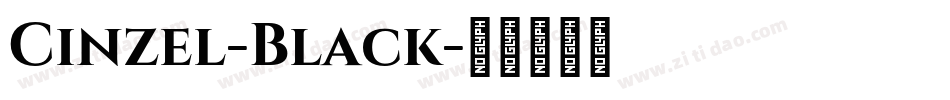 Cinzel-Black字体转换