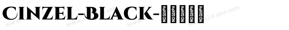 Cinzel-Black字体转换