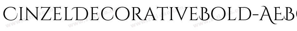 CinzelDecorativeBold-AEBg字体转换