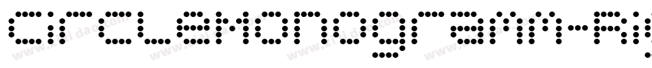 CircleMonogramm-Right字体转换