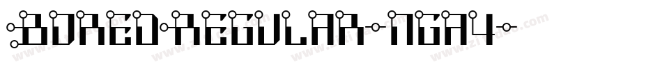 BoredRegular-nga4字体转换