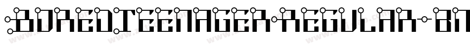 BoredTeenagerRegular-8nBZ字体转换