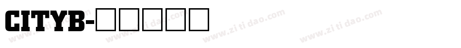 CITYB字体转换