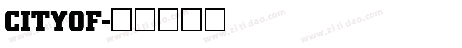 CITYOF字体转换