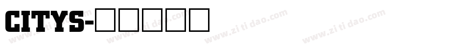 CITYS字体转换