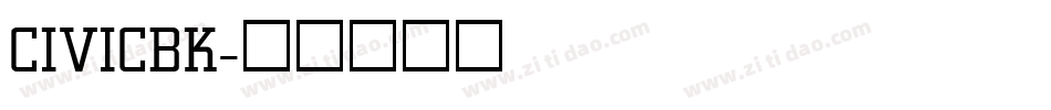 CIVICBK字体转换
