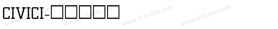 CIVICI字体转换