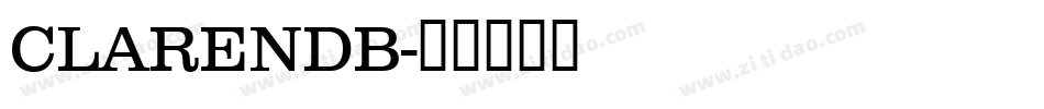 CLARENDB字体转换