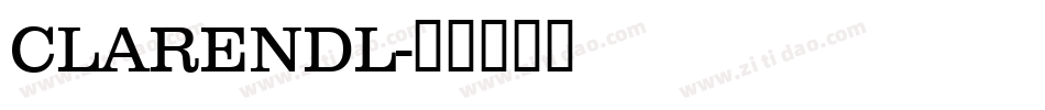 CLARENDL字体转换