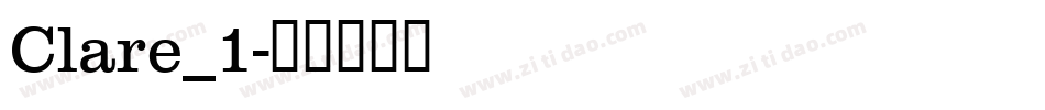 Clare_1字体转换