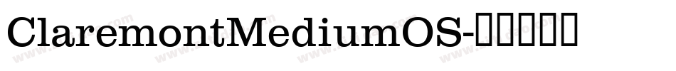 ClaremontMediumOS字体转换