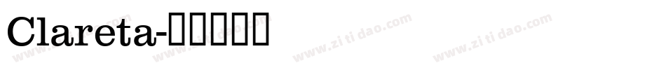 Clareta字体转换