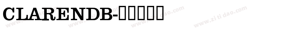 CLARENDB字体转换