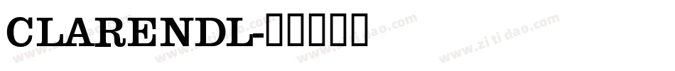 CLARENDL字体转换