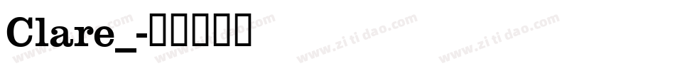Clare_字体转换