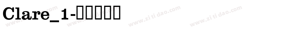 Clare_1字体转换