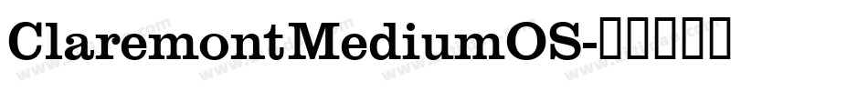 ClaremontMediumOS字体转换