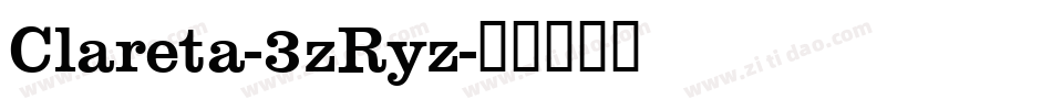 Clareta-3zRyz字体转换