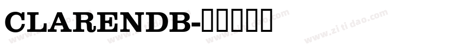 CLARENDB字体转换