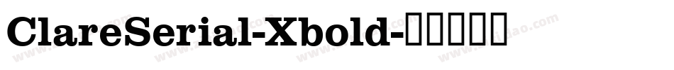 ClareSerial-Xbold字体转换