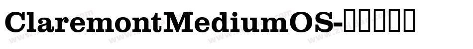 ClaremontMediumOS字体转换