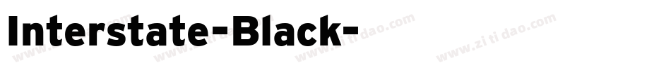 Interstate-Black字体转换