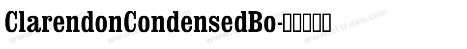 ClarendonCondensedBo字体转换