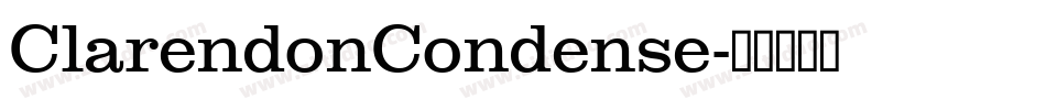 ClarendonCondense字体转换
