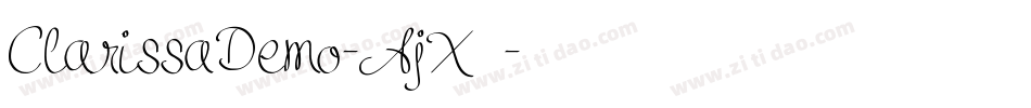 ClarissaDemo-AjX2字体转换