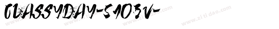 Classyday-51O3v字体转换
