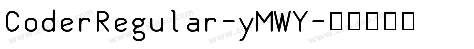 CoderRegular-yMWY字体转换