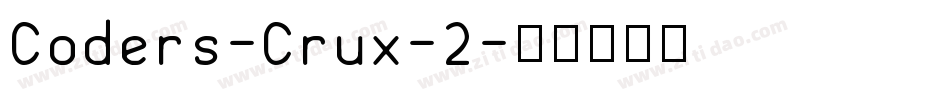 Coders-Crux-2字体转换