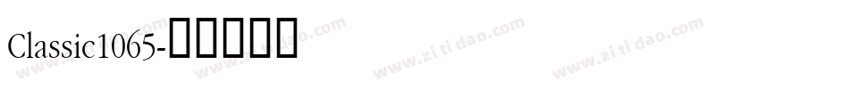 Classic1065字体转换