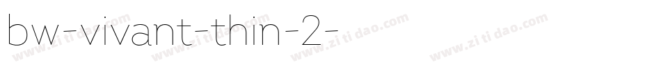 bw-vivant-thin-2字体转换
