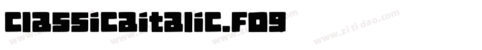ClassicaItalic.fog字体转换