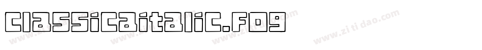 ClassicaItalic.fog字体转换