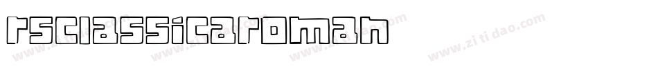 RSClassicaRoman字体转换