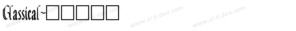 Classical字体转换