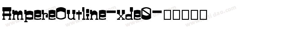 AmpereOutline-xde0字体转换